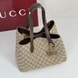 Borse tote media Gucci 855279 GG Marmont Marrone