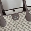 Borse tote media Gucci Ophidia marrone