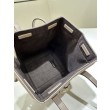 Mini borsa tote Fendi Origami tessuto jacquard Marrone