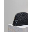 Pochette grande YSL Saint Laurent Cassandre trapuntata e ricamata Nera