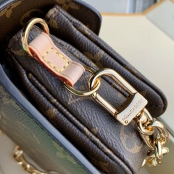Borse Replica LV Pochette Métis East West M46279 Marrone