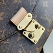 Borse Replica LV Pochette Métis East West M46279 Marrone