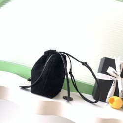 Replica di lusso Borsa a secchiello/hobo Chanel trapuntata con coulisse scamosciata AS5227 Nero Imitazioni Cloni Borsa a secchiello/hobo Chanel trapuntata con coulisse scamosciata AS5227 Nero firmate