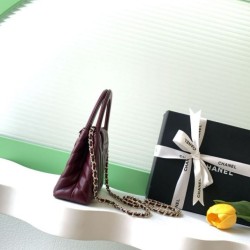 Replica di lusso Borsa 1:1 a mano Kelly Chanel AS4416 con trapuntatura a chevron bordeaux Imitazioni Cloni Borsa Replica 1:1 a mano Kelly Chanel AS4416 con trapuntatura a chevron bordeaux firmate