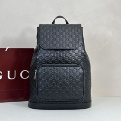 Cloni Zaino medio da uomo Gucci con emblema GG 854750 Nero firmate