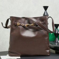 Cloni Borsa a secchiello a tracolla Miu Miu Aventure nappa 5BE101 Caffè firmate