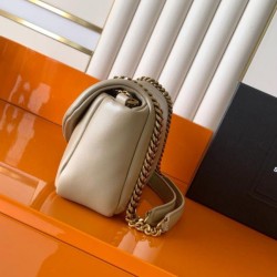 Cloni Borsa a tracolla media YSL Saint Laurent Calypso Albicocca firmate