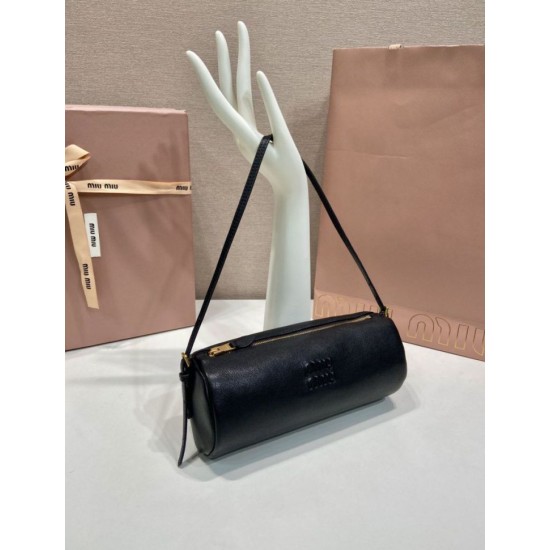 Replica di lusso Pochette compatta in nappa Miu Miu 5NE851 Nero Imitazioni Cloni Pochette compatta in nappa Miu Miu 5NE851 Nero firmate