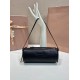 Replica di lusso Pochette compatta in nappa Miu Miu 5NE851 Nero Imitazioni Cloni Pochette compatta in nappa Miu Miu 5NE851 Nero firmate
