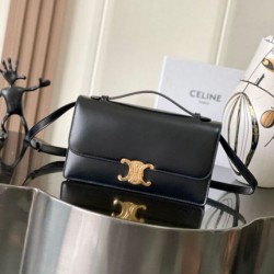 Cloni Borse Celine Medium Triomphe Folio Marrone firmate