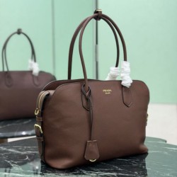 Replica di lusso Borse Alta Qualità tote grande Prada 1BG600 Marrone Imitazioni Cloni Borse Replica Alta Qualità tote grande Prada 1BG600 Marrone firmate
