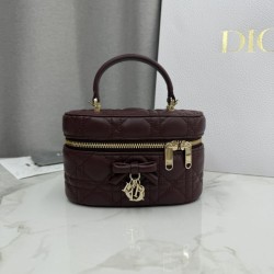 Beauty case Dior Lady Dior Micro Bordeaux