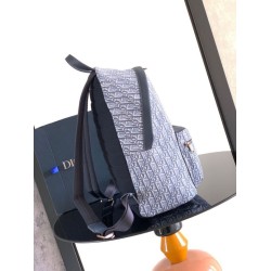 Zaino Dior Rider tela jacquard Oblique Dior blu Zaino Dior Rider tela jacquard Oblique Dior blu