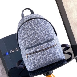 Cloni Zaino Dior Rider tela jacquard Oblique Dior blu firmate