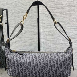 Cloni Borsa Dior Medio D-Journey denim jacquard con motivo obliquo Blu firmate