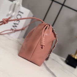 Replica di lusso Borsa a mano media Loewe Flamenco Rosa Imitazioni Cloni Borsa a mano media Loewe Flamenco Rosa firmate