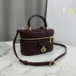 Beauty case Dior Lady Dior Micro Bordeaux