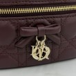 Beauty case Dior Lady Dior Micro Bordeaux