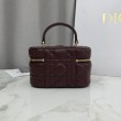 Beauty case Dior Lady Dior Micro Bordeaux