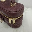 Beauty case Dior Lady Dior Micro Bordeaux