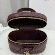 Beauty case Dior Lady Dior Micro Bordeaux