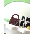 Borsa Replica 1:1 a mano Kelly Chanel AS4416 con trapuntatura a chevron bordeaux