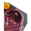 Borsa Replica 1:1 a mano Kelly Chanel AS4416 con trapuntatura a chevron bordeaux