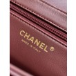 Borsa Replica 1:1 a mano Kelly Chanel AS4416 con trapuntatura a chevron bordeaux
