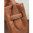 Borsa a secchiello a tracolla Miu Miu Aventure nappa 5BE101 Marrone