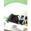 Imitazioni borse griffate a secchiello/hobo Chanel trapuntata con coulisse scamosciata AS5227 Caffè