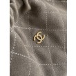 Borse Replica Alta Qualità a secchiello/hobo Chanel trapuntata con coulisse scamosciata AS5227 Grigio