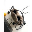 Borse Replica Alta Qualità a secchiello/hobo Chanel trapuntata con coulisse scamosciata AS5227 Grigio