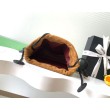 Borsa a secchiello/hobo Chanel trapuntata con coulisse scamosciata AS5227 marrone