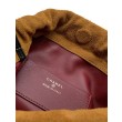 Borsa a secchiello/hobo Chanel trapuntata con coulisse scamosciata AS5227 marrone