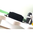 Borsa a secchiello/hobo Chanel trapuntata con coulisse scamosciata AS5227 Nero