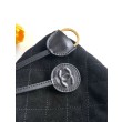 Borsa a secchiello/hobo Chanel trapuntata con coulisse scamosciata AS5227 Nero