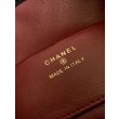 Borsa a secchiello/hobo Chanel trapuntata con coulisse scamosciata AS5227 Nero