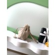 Borsa a secchiello trapuntata con coulisse Chanel AS5227 albicocca