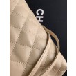 Borsa a secchiello trapuntata con coulisse Chanel AS5227 albicocca