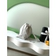 Borsa a secchiello trapuntata con coulisse Chanel AS5227 bianco