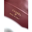 Borsa a secchiello trapuntata con coulisse Chanel AS5227 bianco
