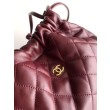 Replica Perfetta a secchiello trapuntata con coulisse Chanel AS5227 bordeaux