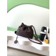 Borse Imitazioni a secchiello trapuntata con coulisse Chanel AS5227 marrone