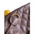Borse Imitazioni a secchiello trapuntata con coulisse Chanel AS5227 marrone