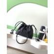 Imitazioni borse griffate a secchiello trapuntata con coulisse Chanel AS5227 Nero