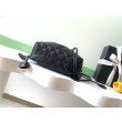Imitazioni borse griffate a secchiello trapuntata con coulisse Chanel AS5227 Nero