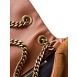 Borsa a tracolla grande YSL Saint Laurent Calypso scamosciata marrone