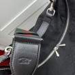 Borse Replica Alta Qualità a tracolla media da uomo Gucci Brera 866938 nera