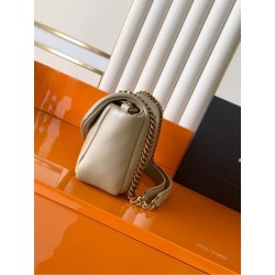 Borsa a tracolla media YSL Saint Laurent Calypso Albicocca