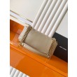 Borsa a tracolla media YSL Saint Laurent Calypso Albicocca
